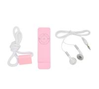 BONKZEBU Reproductor MP3 con Sonido sin Pérdida, Compatible con hasta 64 GB, Mini Reproductor de Música para Estudiantes, Viajes, Batería de Larga Duración, Reproductor MP3, Reproductor (Rosado)