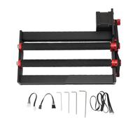 BONKZEBU Rodillo de Grabado Giratorio de 360°, Módulo de Aleación de Aluminio de 2 a 150 Mm, Fácil de Instalar para Grabar Objetos Cilíndricos, Vasos, Latas y botellas.