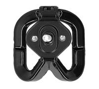 BONKZEBU Soporte de Gancho Universal para Motocicleta, Ganchos Dobles Resistentes para Equipaje y Casco, Fácil Instalación, Aleación de Aluminio, Negro