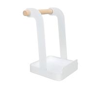 BONKZEBU Soporte Multifuncional para Tapa de Olla, Espátula Estable, Estante de Descanso para Utensilios de Cocina, Lavabo de Hierro de Cocina Organizada (Blanco)