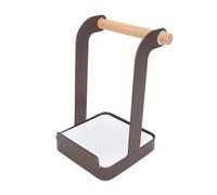 BONKZEBU Soporte Multifuncional para Tapa de Olla, Espátula Estable, Estante de Descanso para Utensilios de Cocina, Lavabo de Hierro de Cocina Organizada (Marrón)