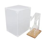 BONKZEBU Soporte para Controlador de Juegos, Acrílico Transparente, Soporte de 2 Capas con Cubierta Antipolvo para Pantalla de Escritorio para Amantes de los Juegos, Niños, Novios