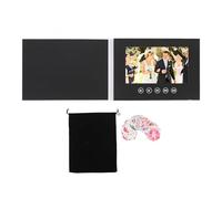 BONKZEBU Tarjeta de Felicitación de Video, Reproducción de Video de Alta Definición Tarjeta de Felicitación Electrónica, Folleto de Transmisión Completa de 720p con Pantalla LCD, para (7 Pulgadas)