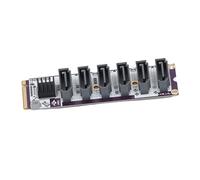BONKZEBU Tarjeta de Interfaz de Expansión de 6 Puertos para Mayor Flexibilidad de Almacenamiento y Gestión de Datos en Sistemas NAS, Velocidad de 6 Gbps, Diseño Metálico