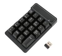 BONKZEBU Teclado Numérico Inalámbrico, Teclado Numérico Ergonómico Portátil de 19 Teclas de 2,4 GHz para Entrada de Datos y Contabilidad con Batería AAA, Diseño Compacto y Ligero