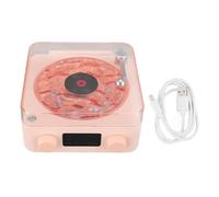 BONKZEBU The Waves Player, Altavoz Bluetooth Waves, Altavoz Portátil, Inalámbrico 3 en 1 con Luz Nocturna y Visualización de la Hora, para Dormitorio, Sala de Estar, Oficina (Rosa)