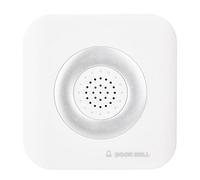 BONKZEBU Timbre con Cable de 12 V, Sonido Fuerte y Claro de Ding Dong, Material Plástico ABS, con Instalación de Cinta Adhesiva de Doble Cara o Montada en la Pared, para d