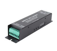 BONKZEBU Voltaje Constante DMX512 Controlador LED LED 4 Canales DC 12V - 24V para Iluminación de la Etapa de Luz, Controlador DMX512 4 Canal, Voltaje Constante Decoder