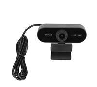 BONKZEBU Webcam Ordenador, Profesional 1080p 360 ° Rotación HD Video Webcam con Micrófono, para Conferencias, Videollamadas (Verdadero Enfoque Manual de 1080P)