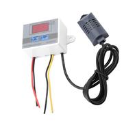 BONKZEBU XH - Controlador de Interruptor de Higrómetro Digital W3005, Interruptor de Sensor de Humedad 0~99% RH 12 V 24 V 220 V, Interruptor de Humedad, Controlador de Humedad de 12 V, (12V)