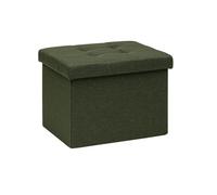 Bonlife Mesas Plegables Pequeñas Caja Almacenaje Juguetes Muebles Auxiliares Dormitorio Mesa Baja Salon Reposapies de Oficina,Oliva,42x32x32cm