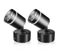 Bonlux 12V Luz de Lectura LED 5W Lamparas de Lectura Autocaravana para Barco Coche Caravana Autocaravana Camper Yate Furgoneta, Blanco Cálido 3000K