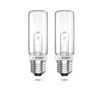 Bonlux 200W E27 Bombillas Tubulares Regulables Blanco Cálido 2800K, Bombilla JDD E27 Tornillo Edison para Flash de Estudio, 2820lm, AC220-240V, 2 Pack
