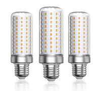 Bonlux 25 W LED plata maíz bombillas E27 luz cálida 3000 K, equivalente a 200 W lámpara halógena, 2500 lm, E27 iluminación LED para lámpara de pie (no regulable, 3 unidades)