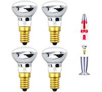 Bonlux 25W E14 Bombilla de lámpara de lava R39 Bombilla reflectora Lámpara incandescente 25W E14 R39 Bombilla de lámpara de lava (4 piezas)
