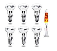 Bonlux 40W E14 R39 Foco SES Bombilla, Reflector Bombilla Incandescent, Reemplazo de Lámpara de Lava Lite (Luz Cálida, 6-Unidades)