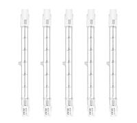 Bonlux 500W R7S Tubo 118mm Halógeno Regulable Blanco Cálido 2800K Lineal R7S Lápiz Bombilla 11000lm AC 220-240V para Iluminación del Hogar, Trabajo, Seguridad, Lámpara de Pie, Etc (5 Piezas)