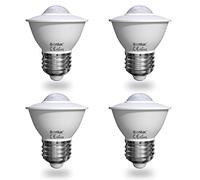 Bonlux 5W E27 Bombilla LED con Sensor de Movimiento, Equivalente a 50W Incandescente, Auto Encendido/Apagado Detección Infrarroja PIR para Balcón Garaje Escaleras Pasillo (Luz Fría 6000K, 4-Unidades)