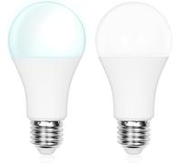 Bonlux Bombilla E27 12W con Sensor Crepuscular con 1000LM Blanco Frío 6000K, Iluminación de 180 Grados, LED con Encendido/Apagado Automático para Patio Escalera Jardín(2-Unidades)