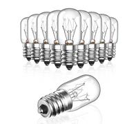 Bonlux Bombilla Horno 10W 300 Grados, Lámpara de Sal Regulable E14 Para Frigorífico, Nevera, Microondas, Nocturnas, Máquina de Coser, Blanca Cálida 2700K, 10 Unidades