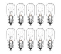 Bonlux Bombilla Horno E14 Resistentes al Calor 300 Grados Blanca Cálida Regulable Lámpara de Sal Bombilla 14W 90LM 220V para Microondas, Frigorífico, Lámpara De Sal, Campana Extractora Paquete de 10