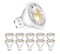 Bonlux Bombilla LED GU10 Regulable - Blanco Cálido 3000K, 5W Reemplaza Halógenas 50W, Ángulo de Haz 38°, 400 Lúmenes, Pack de 10