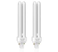 Bonlux Bombillas G24D-2 18W 2 Pines, Lámpara Tubo Fluorescente PLC 2U PLC 830 Ahorro de Energía, 3000K Blanco Cálido Fluorescente Cocina, No Regulable para Baño, Dormitorio, Pasillo, 2 Unidades