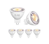 Bonlux Bombillas LED GU5.3 12V, MR16 LED Empotrables Techo Blanca Naturaleza 4000K Ojos de Buey LED 6W Equivalentes a 50W 60W Bombilla Halogena Techo Ángulo de Haz de 38 ° No Regulable 6 Unidades