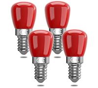 Bonlux bombillas LED rojas E14 de 3 W, Luz LED Rojas, repuesto de 25 W, adecuadas para iluminación ambiental, Halloween, luces decorativas de Navidad