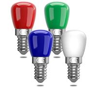 Bonlux E14 Bombilla LED de Colores, 3W Rojo Verde Azul Amarillo, Apto para AC220-240v, para Halloween/Navidad/Festival de Luz, Bar/Fiesta