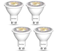 Bonlux GU10 LED 12V Spotlight Blanco Cálido 3000K MR16 Lámpara LED, 7W Reemplaza 65W Lámpara Halógena, AC 12V LED Bombilla MR16 GU10 Spotlight, 38°beam ángulo Reflector Lámparas, No regulable, 4pcs.