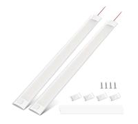 Bonlux LED Bar Interior Lighting for Car, 12V-85V 12W LED Car Lights, 2PCS 120 LEDs 4000K Tube Lamp for Vehicles, Caravan, RV, Boat, Camper, Cabinets