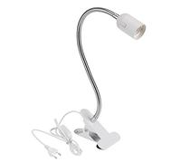 Bonlux Portalámparas E27 con Pinza e Interruptor y EU Enchufe E27 Luces de Lectura Flexibles Soporte Abrazadera Accesorio de Lámpara para Escritorio, Cabecero de Cama (Sin Bombilla)