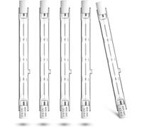 Bonlux R7S Bombilla de Lineal Halógena 118mm 300W Regulable Luz Halógena Blanca Cálida 2800K 5900LM J118 EcoHalo Lámpara Halógenas 220-240V Angulo de Haz de 360° (5 Unidades)