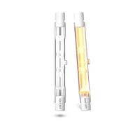 Bonlux R7S Halógeno 78mm 48W, R7s 78mm Bombilla Lineal Halogena 230V Regulable Blanco Cálido 2800K para Lámpara de Paisaje, Luz de Seguridad, Paquete de 2