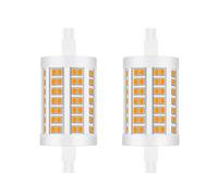 Bonlux Regulable R7S Bombilla LED 78MM 15W J78 Lineal Slim 78MM Blanco Cálida 3000K con 1500LM Doble Efecto Equivalente 150W Lámpara halógena AC 220 - 240V 360 grados (2-Unidades)