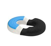 bonmedico Cojín Antiescaras Ortopédico para Silla de Ruedas, Oficina, Coche y Gaming - Cojín Lumbar Viscoelástico, Forma de Dona, Funda Extraíble y Antideslizante