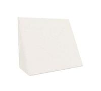 bonmedico Funda para cojín de cuña - Funda de Repuesto de Terciopelo Blanco con Base Antideslizante, Lavable y Suave - Compatible con B08CVDYWRF y B07CBB5BT8 - Cojines de Asiento ergonomicos