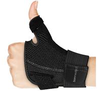 bonmedico Muñequera para Dedo Pulgar - Soporte Pulgar Ajustable de Neopreno Transpirable para Mano Derecha o Izquierda - Guante Unisex Fácil de Poner