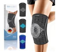 bonmedico Rodillera Gel Silicona Compresión XXL Negro Gris