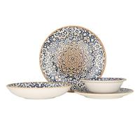 Bonna Juegos de vajilla (Medium) - Alhambra - 24 piezas - 6 Personas - Porcelana
