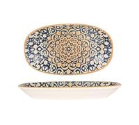 Bonna Placa de servicio - Alhambra - Porcelana - 24x14 cm - juego de 2