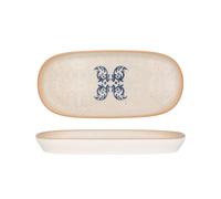 Bonna Placa de servicio - Viento - Porcelana - 21 cm - juego de 2