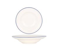Bonna Plato de pasta - Linea Blue - Porcelana - 24 cm (400cc) - juego de 2