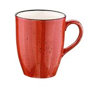 Bonna Premium Porcelain APSMUG03KKN Aura Passion - Taza de café (8,2 x 11,4 cm, 330 ml, porcelana, 1 unidad), color rojo
