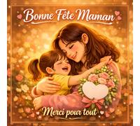 Bonne Fête Maman Merci pour tout: Un livre touchant pour célébrer l’amour d’une maman et lui dire merci avec tendresse.