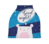 Bonne Nuit Lapin Mignon Cubierta de Lactancia Materna Asiento de Bebé Cubierta de Cochecito Transpirable Carros de La Compra Cubierta para Niños Niñas