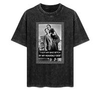 Bonnie and Clyde Bad Bitch by My Heavenly Side Graphic Gangster Mob T-Shirt Black Mens tee Unisex Shirt XXL