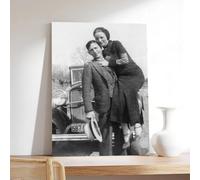 Bonnie And Clyde - Póster decorativo para pared, diseño vintage, bar, restaurante, garaje, cafetería, marco de regalo, 60 x 90 cm