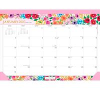 Bonnie Marcus OFICIAL | Calendario mensual de escritorio 2027 de 17 x 12 pulgadas | Hoja de calcomanías | BrownTrout | Papelería de diseñador de moda